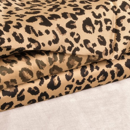 SATIN CREPE LEOPARD 100GSM