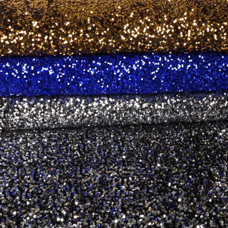 PAILLETTE SUR VELOURS 390GSM